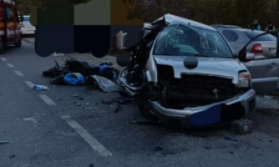 Accident cumplit în fața spitalului din Bicaz, între o mașină și o motocicletă. Doi oameni au murit