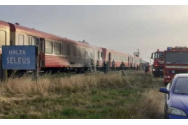 Incendiu la un tren în gara Bârnova din judeţul Iaşi - 110 persoane s-au autoevacuat, nu s-au înregistrat victime