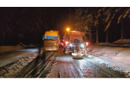 Zăpada i-a trimis în misiune pe drumarii din Botoșani 