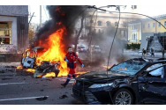 Explozii puternice în capitala Ucrainei, pe fondul unor bombardamente ruseşti cu drone
