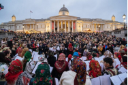 Românii din Marea Britanie s-au rugat și au cântat colinde în inima Londrei