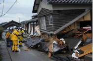Cutremur în Japonia: Bilanţul a crescut la 62 de morţi; vremea nefavorabilă complică operaţiunile de salvare