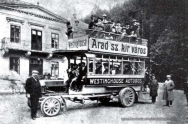 Un autobuz supraetajat, model fabricat la Arad în urmă cu un secol, revine 