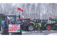Fermierii polonezi au spart vagoanele cu grâu din Ucraina și le-au vărsat pe șinele de cale ferată