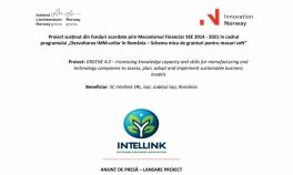 SC Intellink SRL: Proiect: GREENE 4.0 – Increasing knowledge capacity and skills for manufacturing and technology companies to assess, plan, adopt and implement sustainable business models 