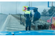 Polițiștilor nu le-a venit să creadă: Cu ce se plimba un individ pe Autostrada Soarelui