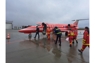 Gravidă cu risc major de complicaţii, transferată la Bucureşti cu noul avion SMURD