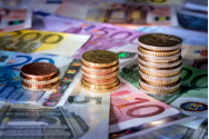 Euro rămâne la trei bani de „cota” 5 lei