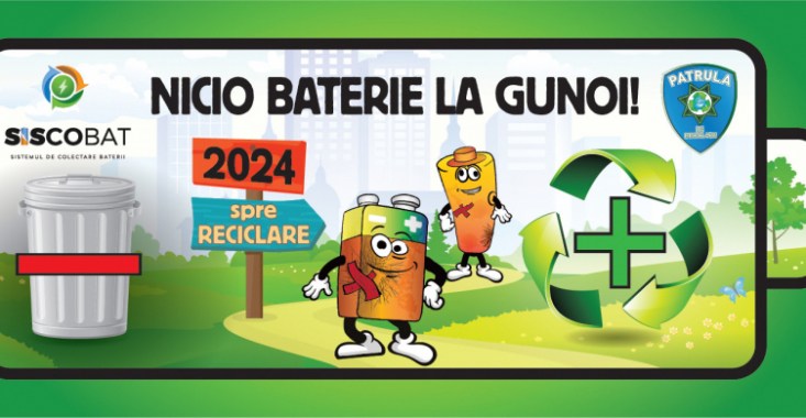 „Nicio baterie la gunoi”, concurs de educație pe teme de mediu pentru elevi