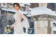 Carmen Brumă, în rochia de mireasă! Cum s-a fotografiat iubita lui Mircea Badea chiar în zăpadă