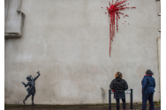 Banksy confirmă! Este autorul picturii murale apărută la Bristol, cu tematică inspirată de Valentine's Day