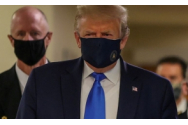 SURPRIZĂ Donald Trump a purtat pentru prima dată de la începutul pandemiei mască de protecţie în public 